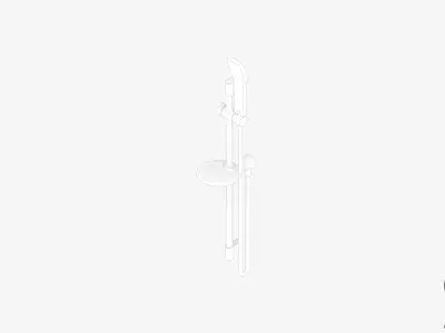 Shower - Rail - Luxury - Lane Low-poly 3D model