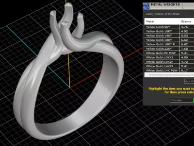 ring woman  3D print model 64