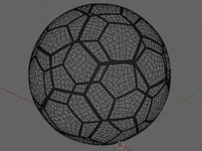 Soccer Ball - low poly - game ready Low-poly 3D model