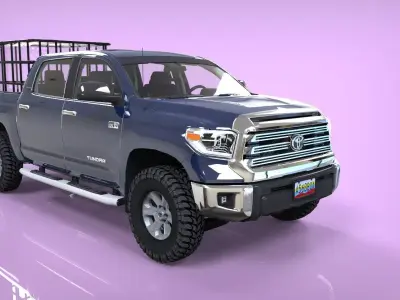 TOYOTA TUNDRA CISTERNA 2015  Low-poly 3D model