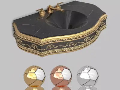 Classic Wash Basin 10 3D model