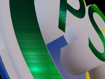 PSO Logo Low-poly 3D model