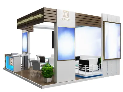  Booth Exhibition Stand a19 3D model