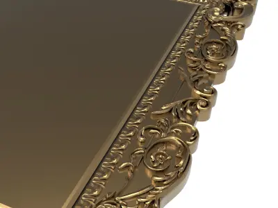 carved frame 3D model 12