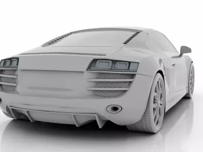 Audi R8 3d model 3D model