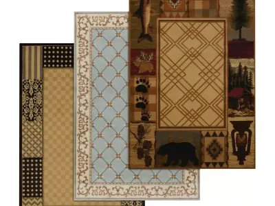 Rug Set 1203 3D model
