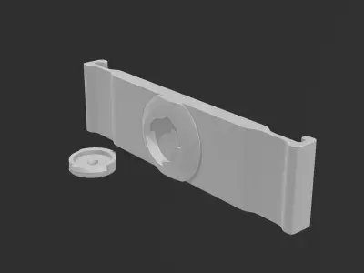 Auto show licence plate holder 3D print model