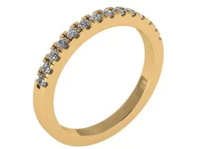 cushion shape solitare halo ring  3D print model