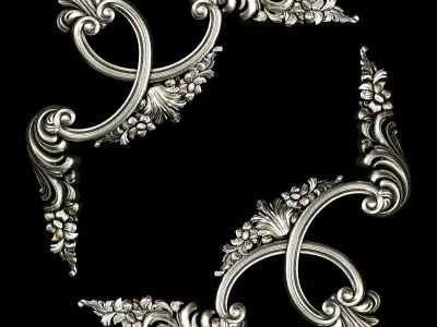 Classic carved 040 3D model
