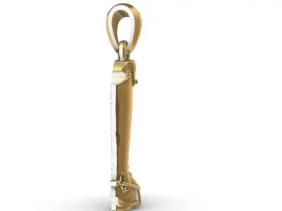 Equestrian Boot Pendant 3D print model