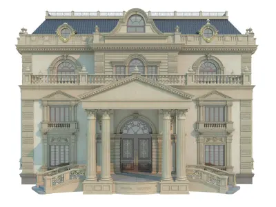 architecture luxury villa 3D model