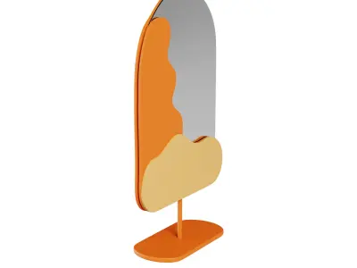 Tiny Decorative Table Mirror 3D model