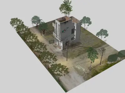 2 Marla House Low-poly 3D model