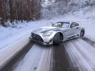 GT3 AMG 2020 3D model