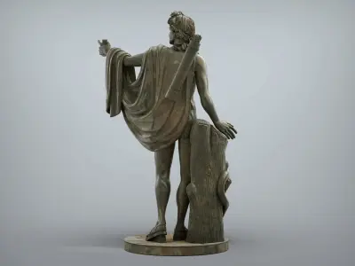 Apollo Greek Statue 3D print model