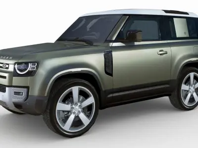 Land Rover Defender 90 2020 Low-poly 3D model