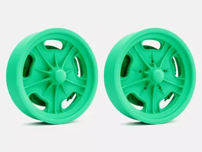 15x4 American Rebel Starburst Wheel and Brake 3D print model