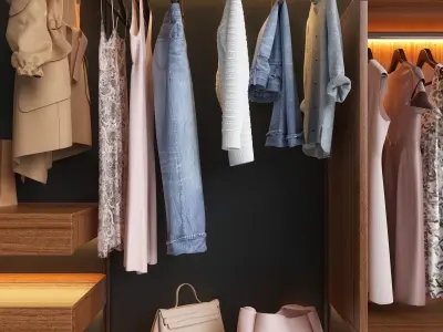 Wardrobe Presotto 3D model