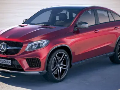 Mercedes GLE AMG coupe 2018 3D model