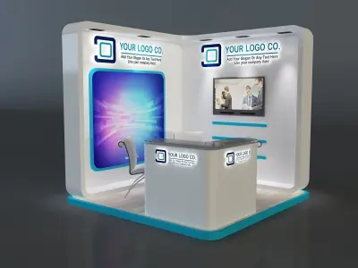 Booth Exhibition Stand a655a 3D model