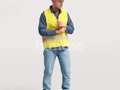 Humano Man Warehouse Worker Engineer -2506-034-1950 3D model