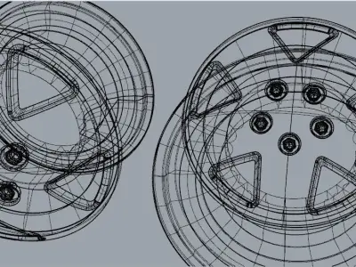 3D Rim Model Car Wheel  3D print model