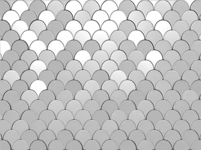 Deko Wall Scale Tile 3D model