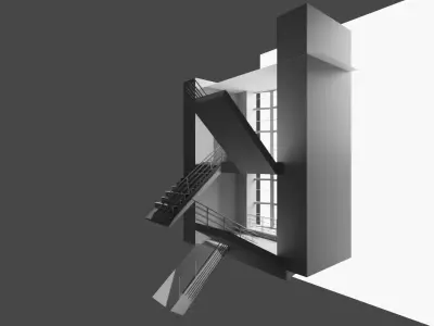 Architectural Staircase 3D model