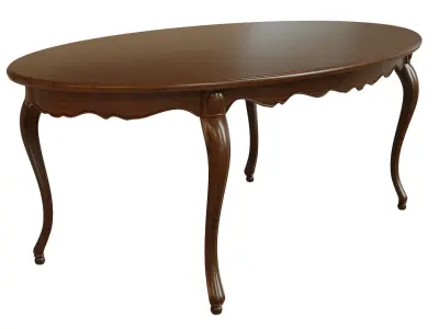 Classic wood table 2100 3D model
