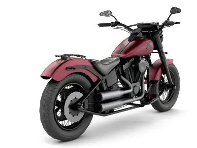Harley Davidson Motorcycle Low-poly 3D model