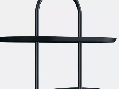 SOMMAROGA Serving stand two tiers 1 Low-poly 3D model