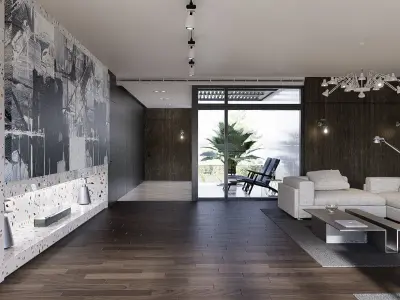 Modern living - D4 3D model