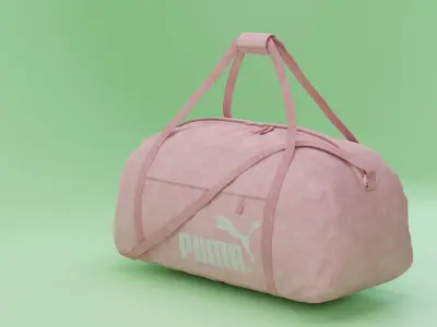 Bag sports pink 3D model