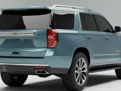 Contemporary SUV in Metallic Blue 3D model