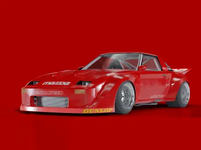 Mazda RX-7 SA22C IMSA 3D model 3D model