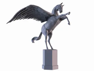 Winged Horse 3D print model