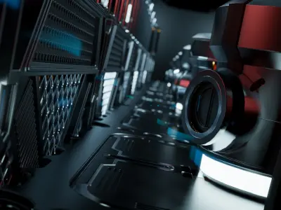 24 Sci-Fi 3D models - Interior Asset Pack 3D model