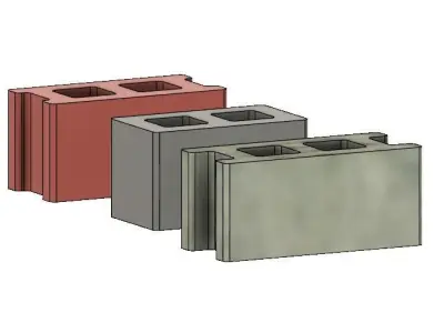 Free Mini Cinder Blocks Free 3D print model