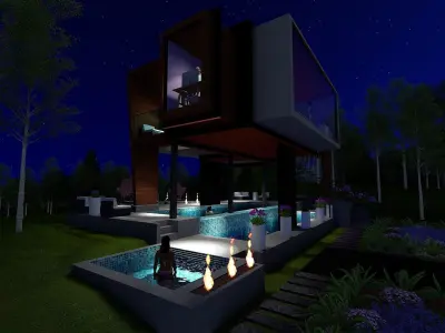 Forest House 3D model