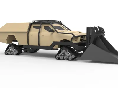 Dodge Ice Ram from the Fast 8 Scale 1 to 24 3D print model