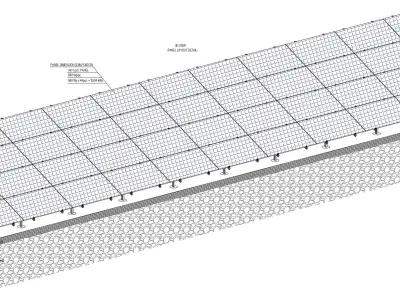 20 MW Solar Project Type 4 3D model