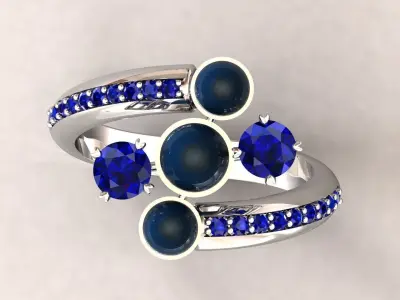Pearl ring 3D print model get