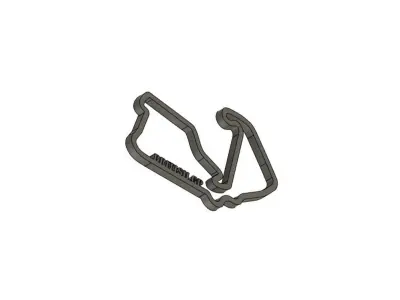 2025 British MotoGP Racing Track 3D print model