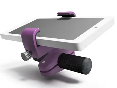 Phone holder for bicycles Low-poly 3D model