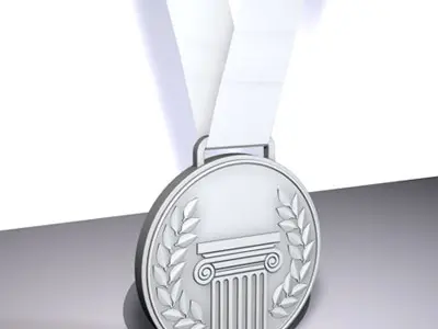 Medal gold 3D model