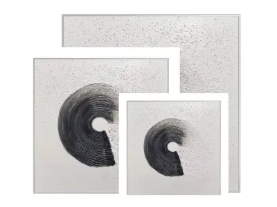 Modern Abstract Painting abas115 3D model