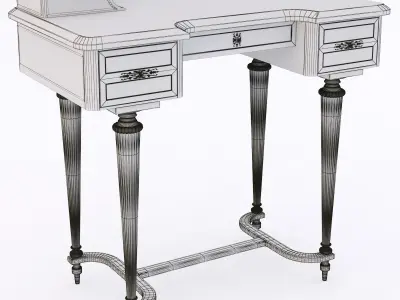 classical desk 3D model