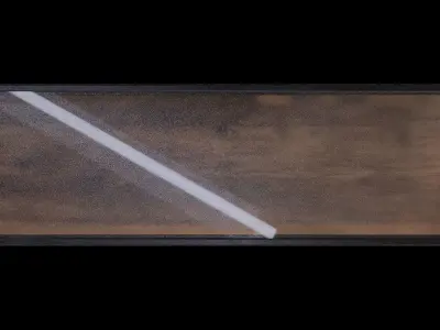 Glass Top 2 Drawers Console Table Low-poly 3D model