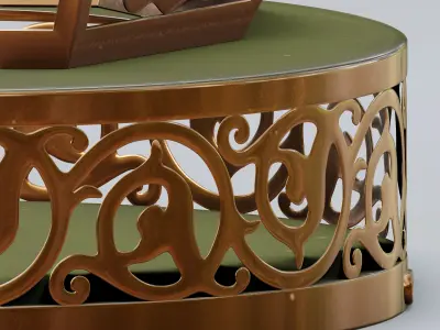 Traditional moroccan patterned lantern 3D model