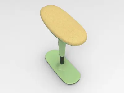 Junq Stool Low-poly 3D model